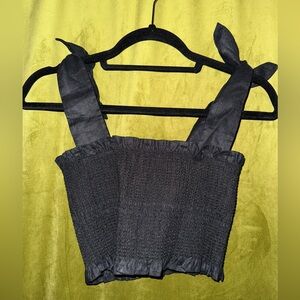 Capulet Black Crop Top, S